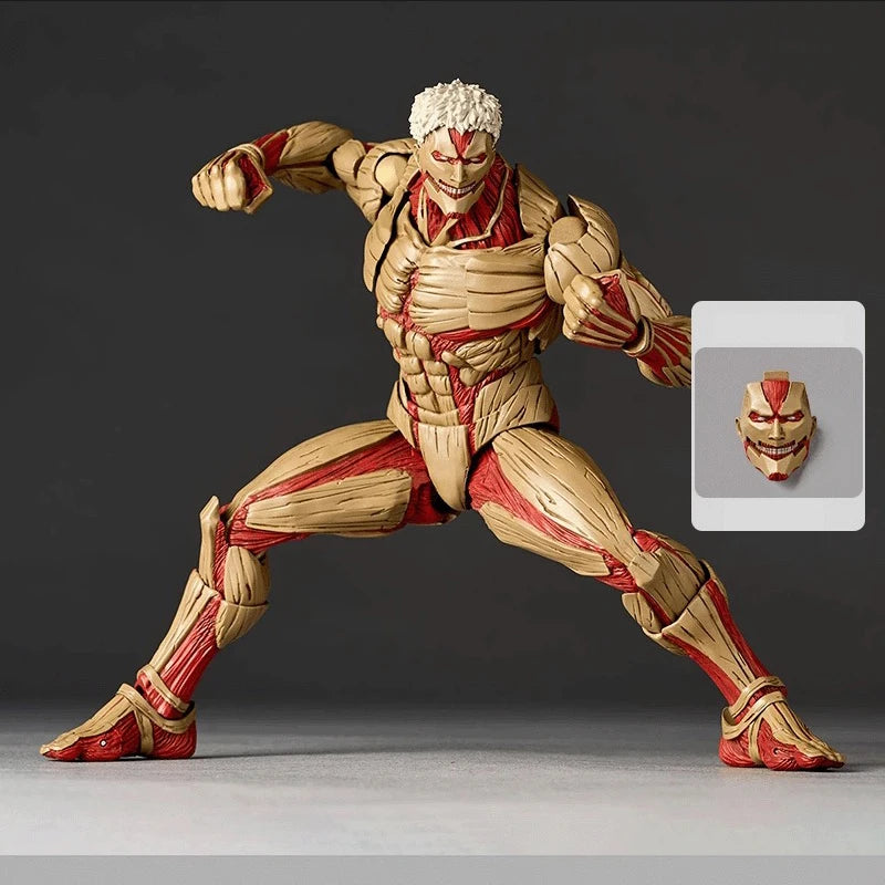Kaiyodo Armored Titan Figures Revoltech AMAZING YAMAGUCHI Attack on Titan Eren Jaeger Anime Action Figures Ko Model Toys Gift
