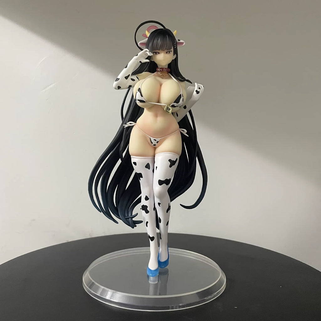 New Cow Girl Sexy Anime Bishoujo Figure Trendy Desktop Ornament Gift GK Model Statue