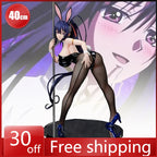 40Cm  Dxd Figure Himejima Akeno Sexy Bunny Girl Anime Collection Model Desktop Ornament Decorations Holiday Gift Toys