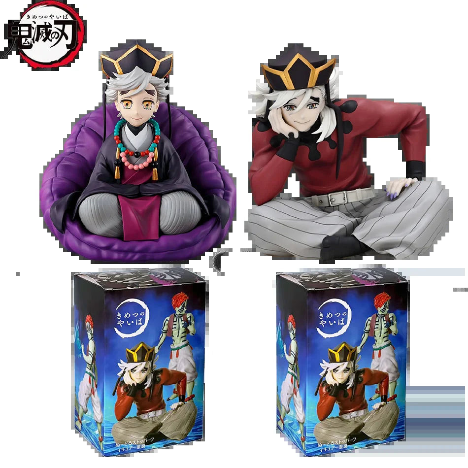 2 Kinds Anime Demon Slayer Douma Premium Chokonose Noodle Stopper Anime Figure Action Figures Collection PVC Model Toys