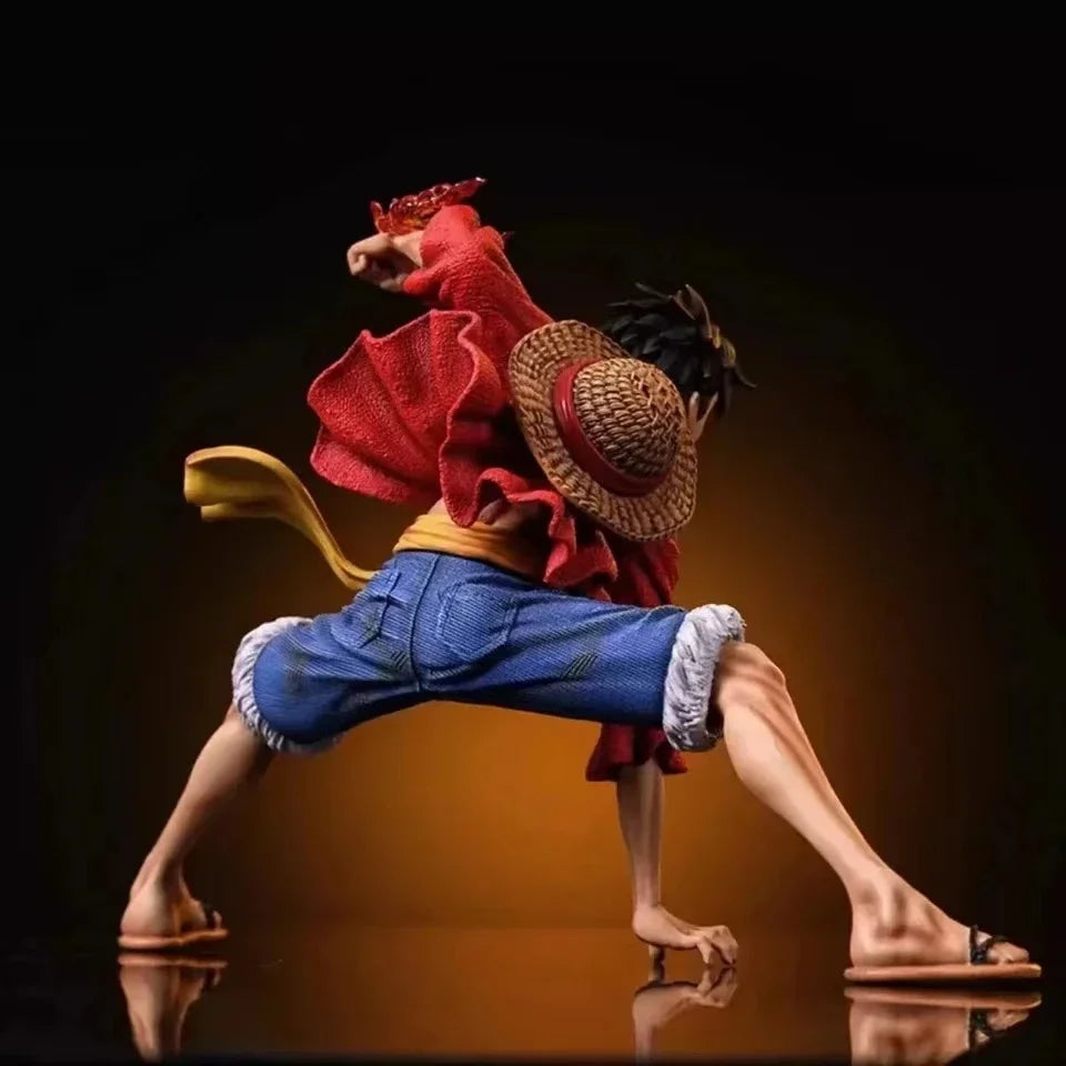 Anime Figures One Piece Monkey D. Luffy 18Cm Luffy Figures Battle Style Action Collection PVC Model Doll Toys Kid Birthday Gifts