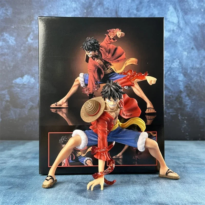Anime Figures One Piece Monkey D. Luffy 18Cm Luffy Figures Battle Style Action Collection PVC Model Doll Toys Kid Birthday Gifts