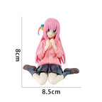 8Cm Bocchi the Rock Hitori Gotoh Anime Figure Kawaii Sitting Melancholy Girl Action Figures PVC Adult Collection Model Doll Toys