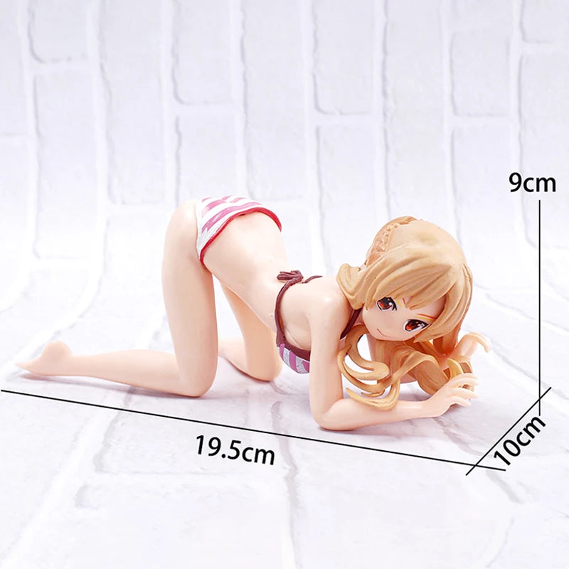 Car Phone Holder Bikini Beach Girl Cartoon Anime Cute Kanako Chest Shaking Ornaments Car Dashboard Decoration Interior