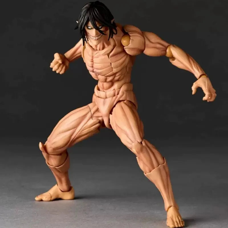 Kaiyodo Armored Titan Figures Revoltech AMAZING YAMAGUCHI Attack on Titan Eren Jaeger Anime Action Figures Ko Model Toys Gift
