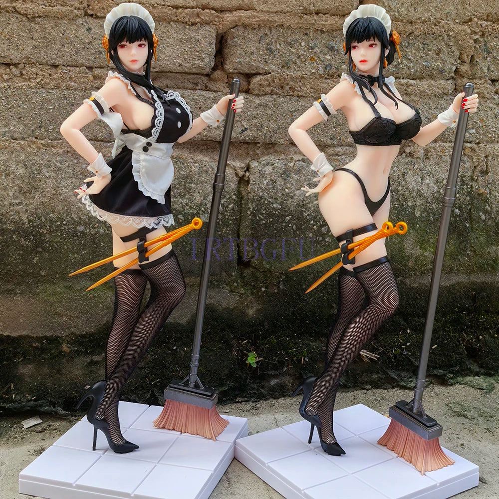32Cm Spy × Family Yor Forger Maid Ver Chiyan Studio Girl Toy Anime Figures PVC Action Figure Toy Game Collection Model Doll