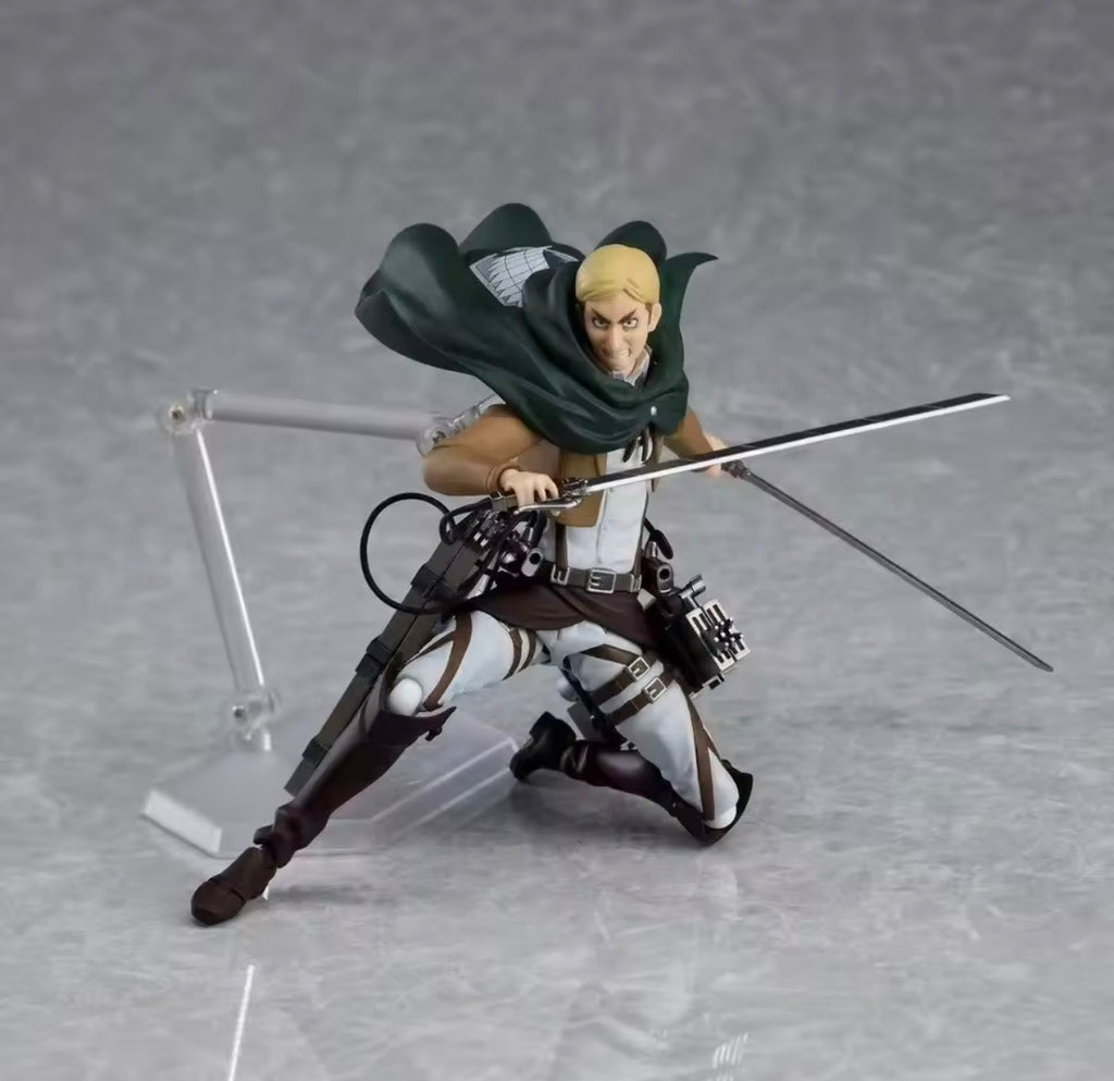 In Stock Figma 446 Max Factory Attack on Titan Commander Erwin Erwin Smith Anime Action Figures Anime Action Figures Toys