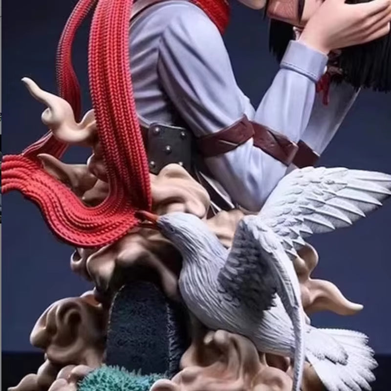 Attack on Titan Anime Figures Eren Jaeger Mikasa Ackerman Action 22CM Statue One Last Kiss Model Collect Desk Decor Toys Gifts