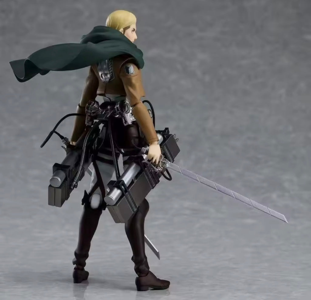 In Stock Figma 446 Max Factory Attack on Titan Commander Erwin Erwin Smith Anime Action Figures Anime Action Figures Toys