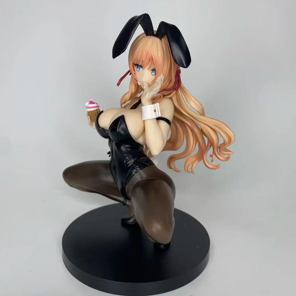 Anime Ice Cream Bunny Girl Sauce 1/6 Scale Domestic Animation Hand Model Beautiful Girl Statue Decorative Collectible