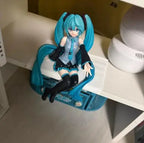 New 14Cm Hatsune Miku Anime Girl Figures Noodle Press Figure Series Miku Figurines Doll Model Car Decoration Kids Toys Fans Gift