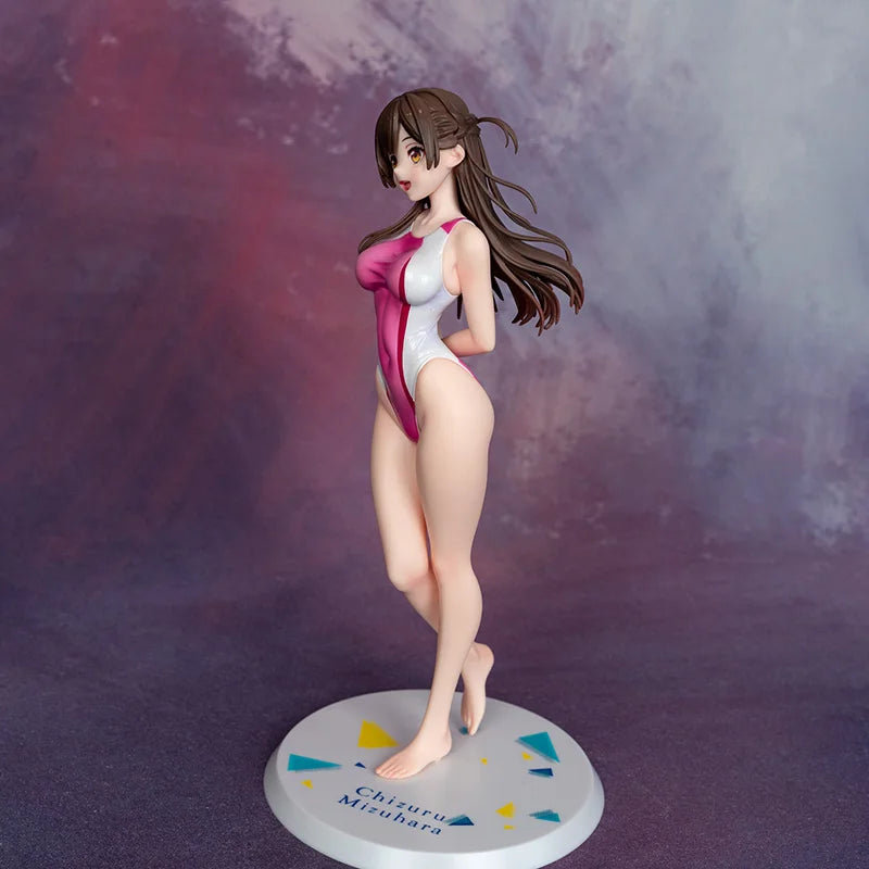 25Cmrent a Girlfriend Qianhe Mizuhara Swimwear Anime Figure Kanojo Okarishimasu Ichinose Action Figure Model Sexy Action Figures